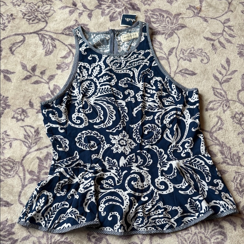 New Abercrombie & Fitch Peplum Tank XS